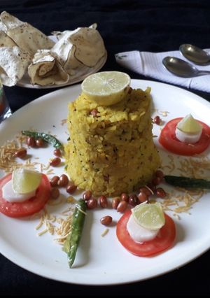 A picture of Peanut poha.