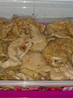 Una foto de Chutney de manzana con solomillo de cerdo y granos de mostaza