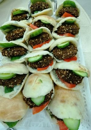 A picture of Falafel Sandwich.
