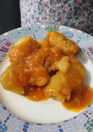 Foto resep Ayam filet Crispy Saos Padang
