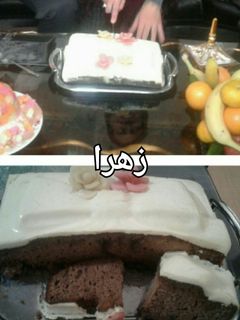 عکسی از دستور کیک خیس با رویه کرم کارامل