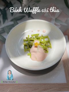 Hình của món Bánh waffle cải thìa.