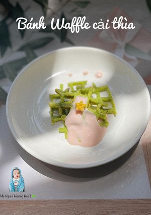Hình của món Bánh waffle cải thìa.