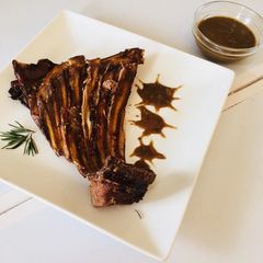 A picture of Roast goat rib.