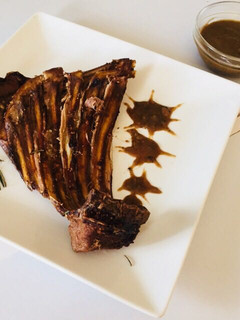 A picture of Roast goat rib.
