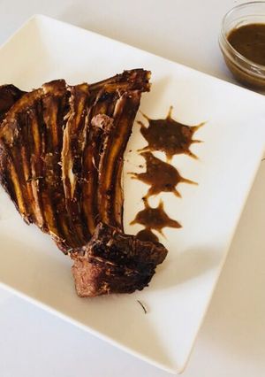 A picture of Roast goat rib.