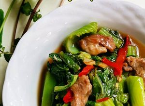Foto resep Cah Sawi Pahit (Jabung) Daging Sapi