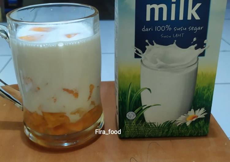 Fresh Mango Milk (Korean Drink)