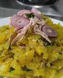 Calabacines🥘salteados🍲con pollo🥙🍗🍛