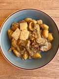 Gnocchi con trufa y butifarra