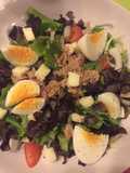 Ensalada de atún y huevo