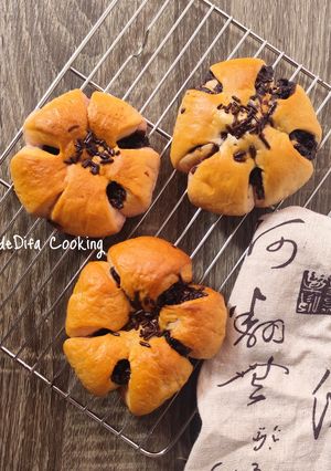 Foto resep 634. Roti Ubi Ungu Isi Cokelat
