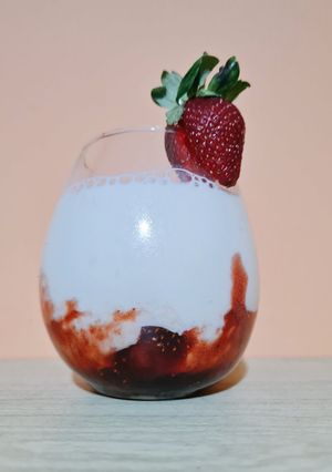 Foto resep Korean Style Strawberry Milk