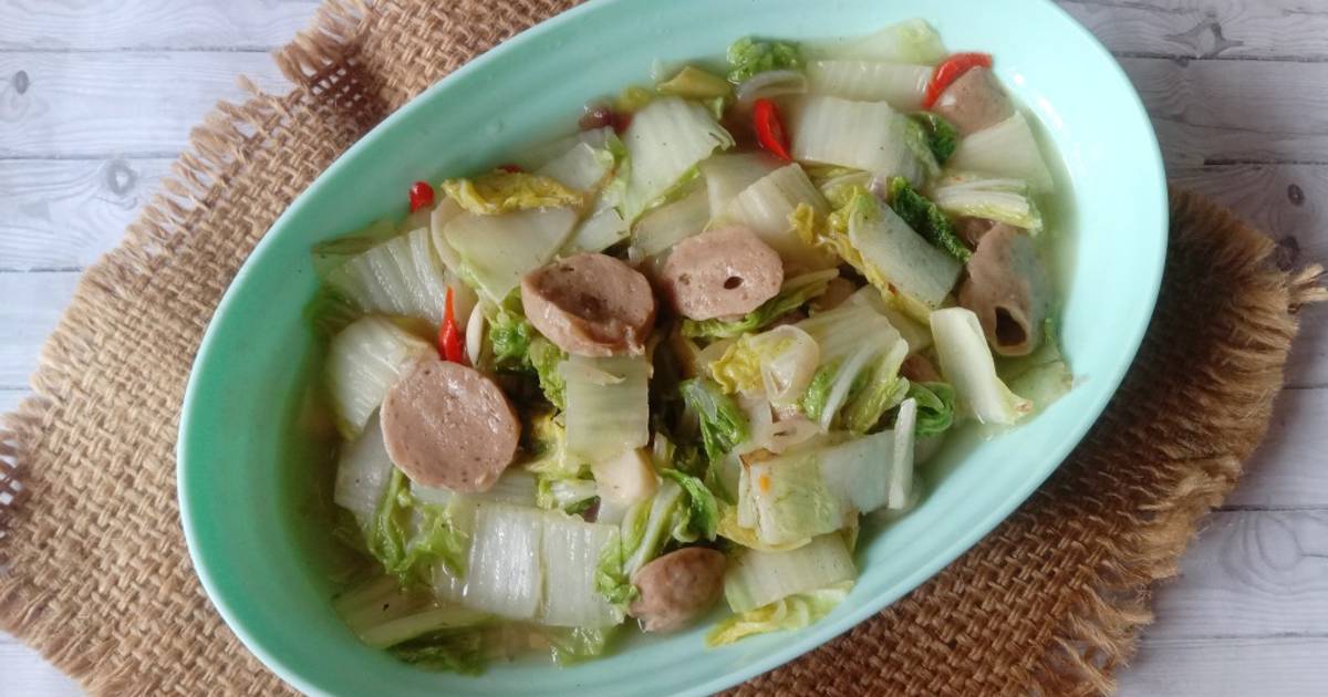 Resep Tumis Sawi Putih Bakso Oleh Herlyna Dhitian - Cookpad