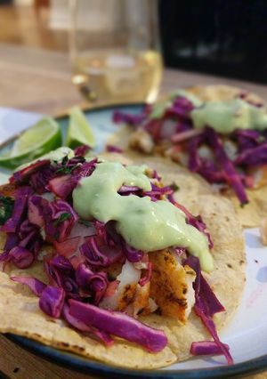 A picture of Best damn fish tacos.