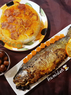عکسی از دستور ماهی شکم پُر😋