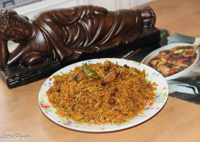 Kerala Style Mussels Biryani / Malabari Kadukka Biriyani