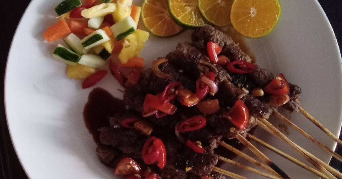 Sate Kambing dengan Acar