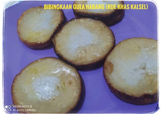 bibingkaan gula habang (kue khas kalsel) - resepenakbgt.com