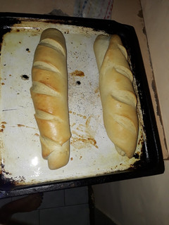 Una foto de Pan casero bien casero