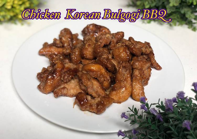 Langkah Mudah untuk Menyiapkan Chicken Korean Bulgogi BBQ, Enak