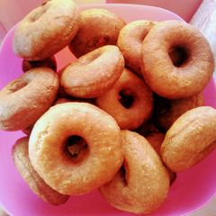 A picture of Home-made cinnamon doughnuts.