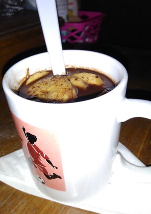 Foto resep Hot Chocolate with Banana Topping