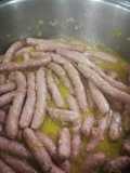 Salchichas al Pedro Jiménez con mermelada de fresa