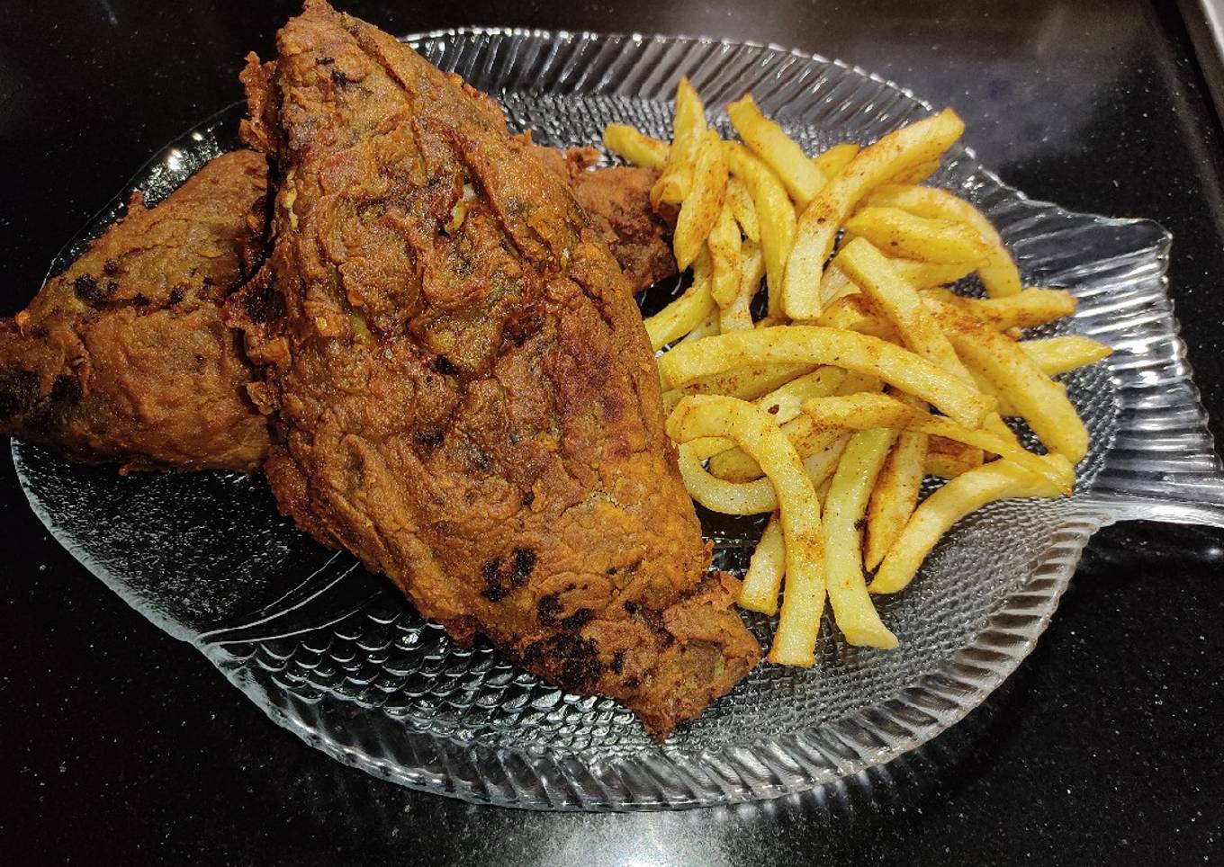 Crispy Fried Fish 🐟 And Fries 🍟