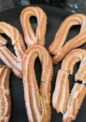 Una foto de Churros de almendra