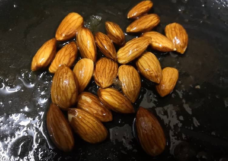 Steps to Prepare Favorite Honey Glazed Almonds