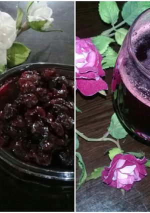عکسی از دستور شربت و مربای آلبالوی 🍒🍒🍒