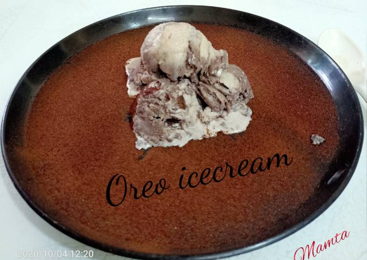 How to Make Super Quick Homemade Oreo biscuit ice-cream