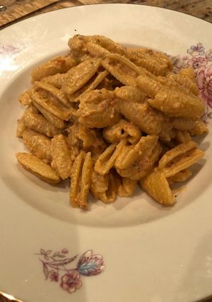 A picture of Walnut, ricotta and sun-dried tomatoes pesto.