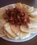 Jijas, chichas, zorza, picadillo de chorizo