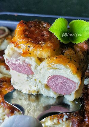 Foto resep Schotel Roti Tawar Sosis Mozzarella 🧀