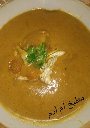 صورة لوصفة شوربة الخضار بالدجاج🍲