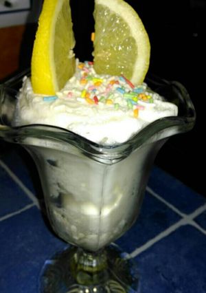 Una foto de Mousse de limón