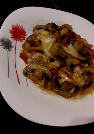 عکسی از دستور شام فوری با قارچ