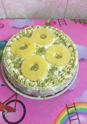 صورة لوصفة كيكه الاناناس