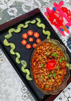 A picture of Masala lobia.
