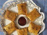 Cheesy Corn Bread Parcels