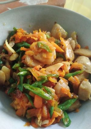 Foto resep Orak arik buncis wortel bakso