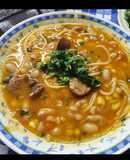 Porotos con rienda y choclo!