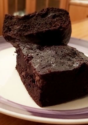 Una foto de Brownie de chocolate