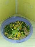 Tumis caisin jagung manis saus tiram