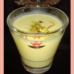 A picture of Kesar lassi.