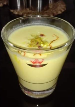 A picture of Kesar lassi.