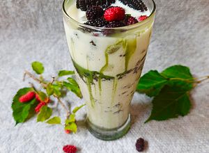 Foto resep Mulberry Oreo Creamy Matcha