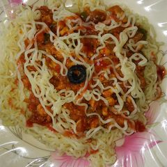 A picture of Spicy Chicken noodles.